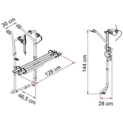 Fiamma Carry-Bike 2 x Bike Rack Carrier for VW T5 D / T6 D (02096-79-) Fiamma - UK Camping And Leisure