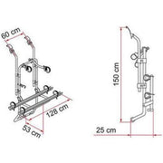 Fiamma Carry Bike Ford Transit 2000 - 2011 Single Door 2 Bike Cycle Bicycle Carrier Fiamma - UK Camping And Leisure