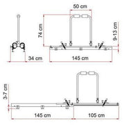 Fiamma Carry Bike Garage Slide Pro 2 Cycle Carrier Fiamma - UK Camping And Leisure