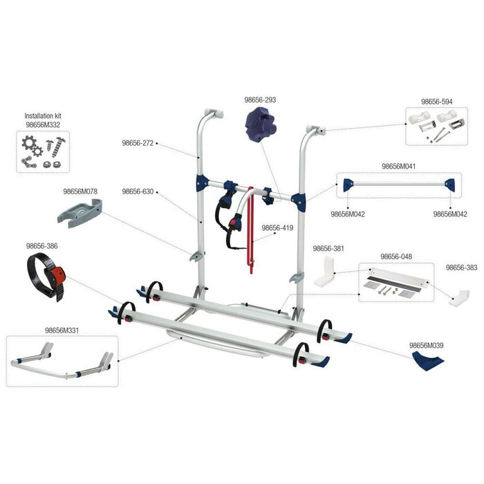 Fiamma Carry Bike In Black Pro Hymer Dethleffs Motorhome 2 Bike Rack Carrier UK Camping And Leisure