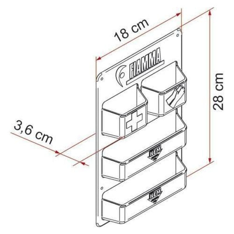 Fiamma Door Storage Pocket for RV Fiamma - UK Camping And Leisure