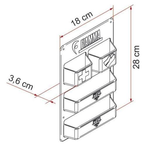 Fiamma Door Storage Pocket for RV UK Camping And Leisure