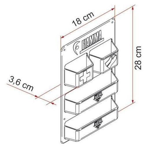 Fiamma Door Storage Pocket for RV Fiamma - UK Camping And Leisure