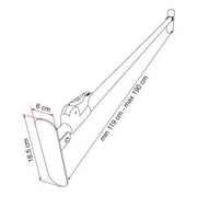 Fiamma Duo Safe Motorhome Door Lock Telescopic Security Bar 05411-02- Fiamma - UK Camping And Leisure