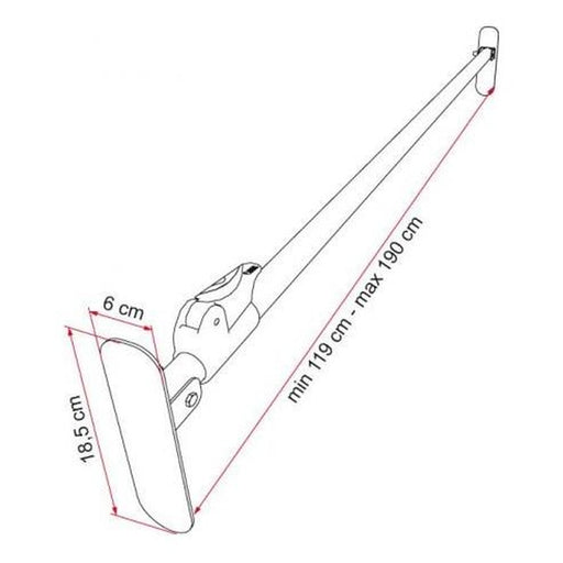 Fiamma Duo Safe Motorhome Door Lock Telescopic Security Bar 05411-02- Fiamma - UK Camping And Leisure