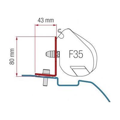 Fiamma F35 Awning Adapter Mounting Bracket Kit For Nissan Nv200 Campervan 98655Z026 - UK Camping And Leisure
