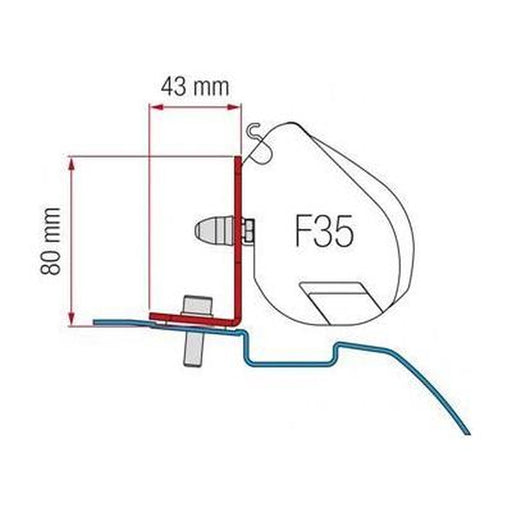 Fiamma F35 Awning Adapter Mounting Bracket Kit For Nissan Nv200 Campervan 98655Z026 Fiamma - UK Camping And Leisure