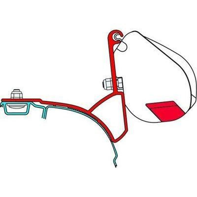 Fiamma F35 Awning Bracket Adapter Kit Volkswagen T5 T6 Multivan Transporter Fiamma - UK Camping And Leisure