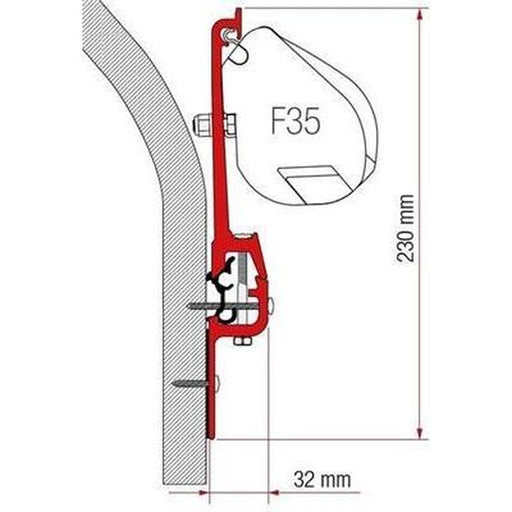Fiamma F35 Awning Mounting Bracket Kit Eriba Touring Caravan 98655Z009 98655Z009 Fiamma - UK Camping And Leisure