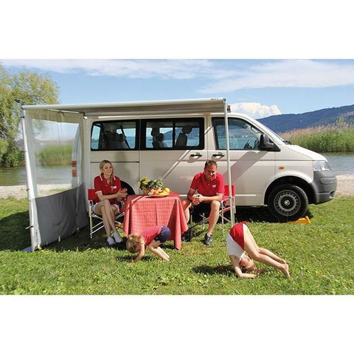 Fiamma F35 Pro 220 Awning Titanium Case Royal Blue Fabric Campervan Caravan 4X4 06762A01Q UK Camping And Leisure