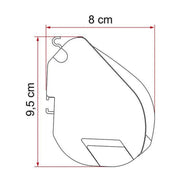 Fiamma F35 Pro 250 Awning Titanium Case Royal Blue Fabric Campervan Caravan 4x4 Fiamma - UK Camping And Leisure