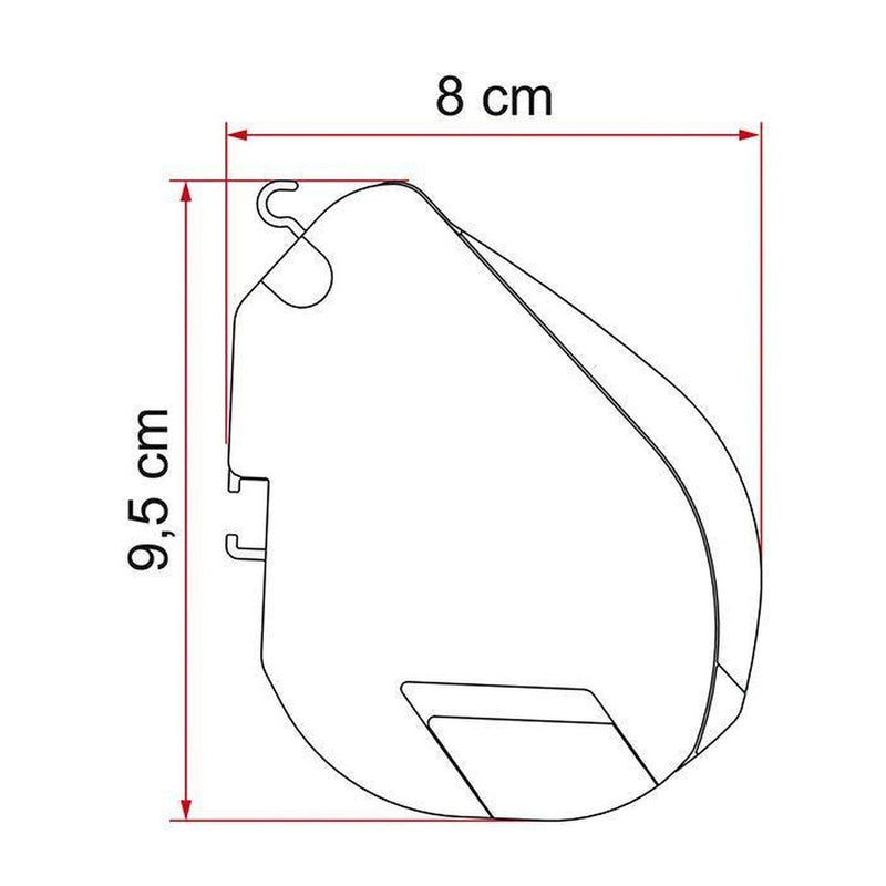 Fiamma F35 Pro 250 Awning Titanium Case Royal Blue Fabric Campervan Caravan 4x4 Fiamma - UK Camping And Leisure