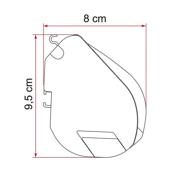 Fiamma F35 Pro Awning 250 Titanium Case Royal Grey Fabric Campervan Caravan Fiamma - UK Camping And Leisure