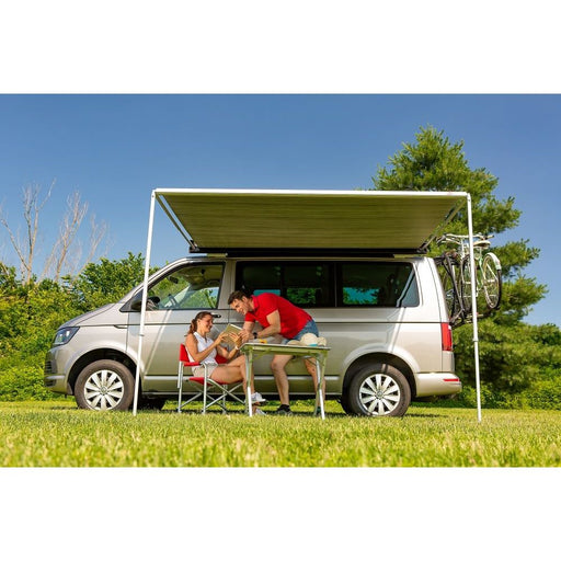 Fiamma F35 Pro Manual Awning 300cm Silver Case Royal Grey Fabric UK Camping And Leisure
