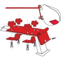 Fiamma F35 Standard Awning Mounting Bracket For Vehicle Roof Rails 98655-142 KIT