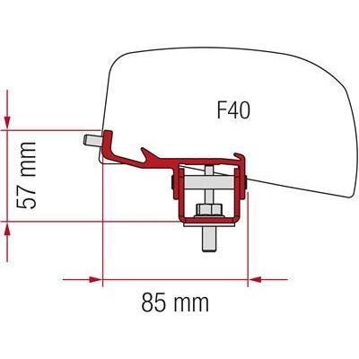 Fiamma F40 Awning Mounting Adapter Brackets Nissan NV350 Campervan Van - UK Camping And Leisure