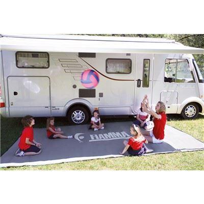 Fiamma F45 L Awning 5M Polar White Case Royal Grey Fabric 1x Tension Rafter Fiamma - UK Camping And Leisure