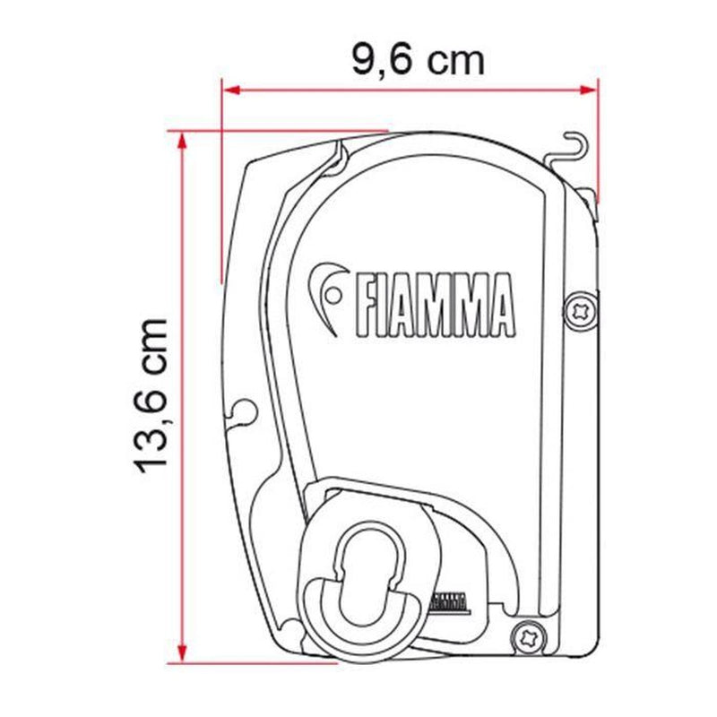 Fiamma F45 L Winch Awning Wind Out 550 Titanium Case Royal Grey Fabric Fiamma - UK Camping And Leisure