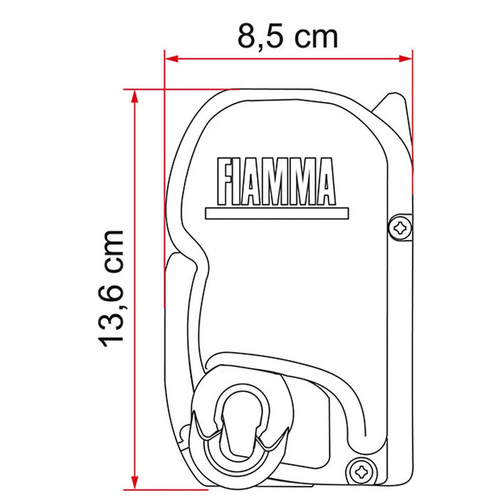 Fiamma F45 S Awning Polar White Case 3.5M Royal Grey Canopy Motorhome Fiamma - UK Camping And Leisure