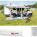 Fiamma F45 S Winch Awning Wind Out 230 Polar White Royal Grey Fabric 06280P01R Fiamma - UK Camping And Leisure