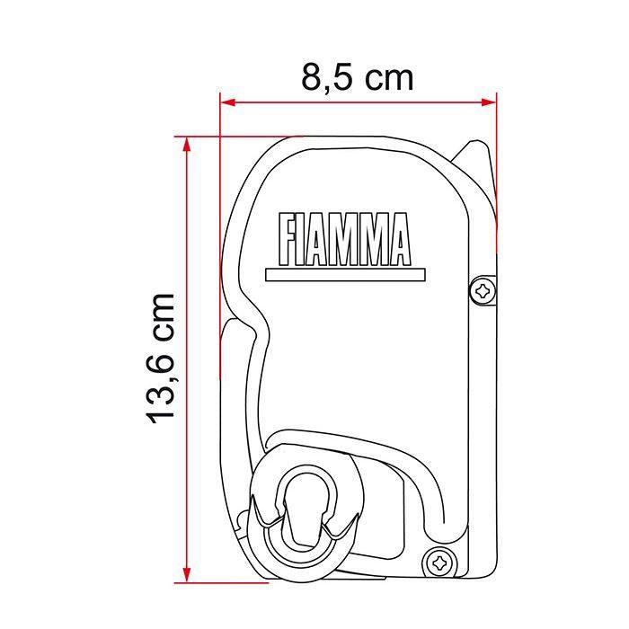 Fiamma F45 S Winch Awning Wind Out 260 Titanium Case Royal Grey Fabric 06290H01R Fiamma - UK Camping And Leisure