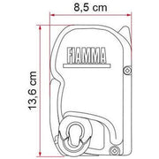 Fiamma F45 S Winch Awning Wind Out 300 Polar White Case Evergreen Fabric Fiamma - UK Camping And Leisure
