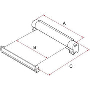 Fiamma F45 S Winch Awning Wind Out 300 Polar White Case Evergreen Fabric Fiamma - UK Camping And Leisure