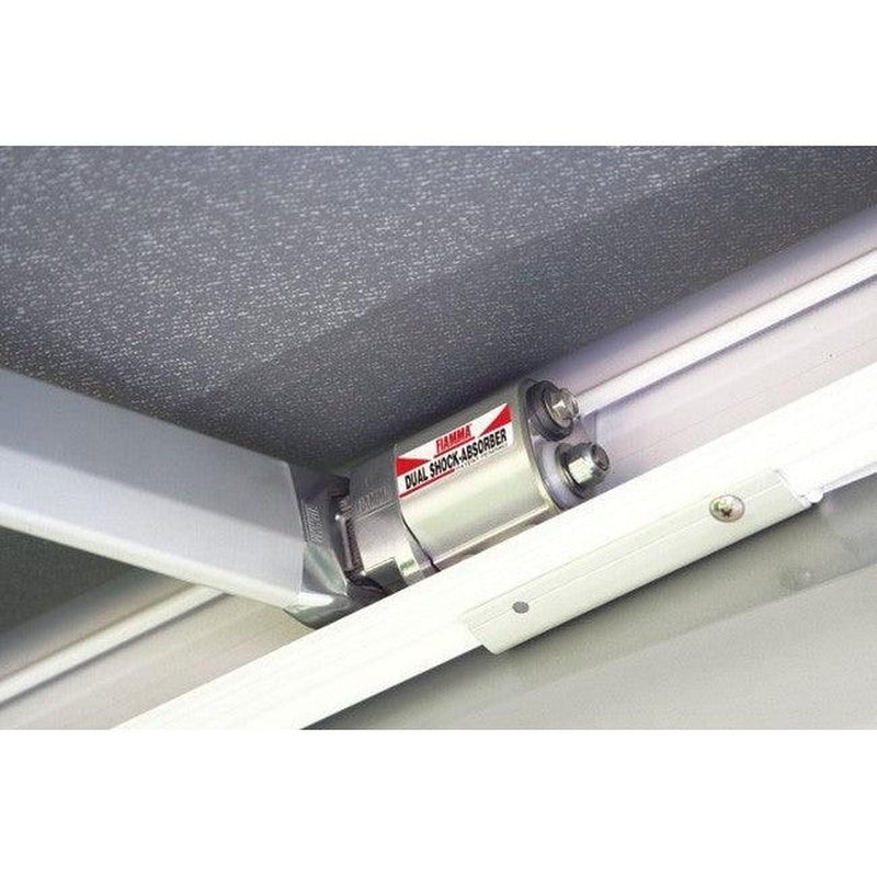 Fiamma F45 S Winch Awning Wind Out 300 Polar White Case Evergreen Fabric Fiamma - UK Camping And Leisure