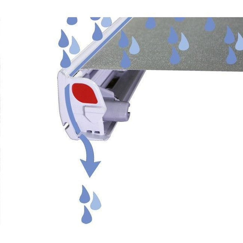 Fiamma F45 S Winch Awning Wind Out 300 Polar White Case Sahara Fabric Fiamma - UK Camping And Leisure