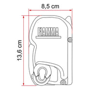 Fiamma F45 S Winch Awning Wind Out 300 Polar White Royal Grey Fabric 06280A01R Fiamma - UK Camping And Leisure