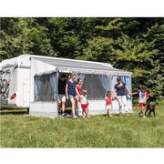 Fiamma F45 S Winch Awning Wind Out 350 Polar White Case Sahara Fabric Fiamma - UK Camping And Leisure