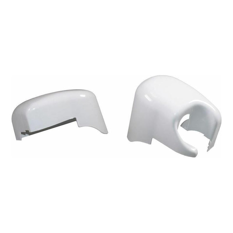 Fiamma F45I Left & Right Hand Motorhome Awning Outer End Cap Cover Polar White Fiamma Fiamma - UK Camping And Leisure