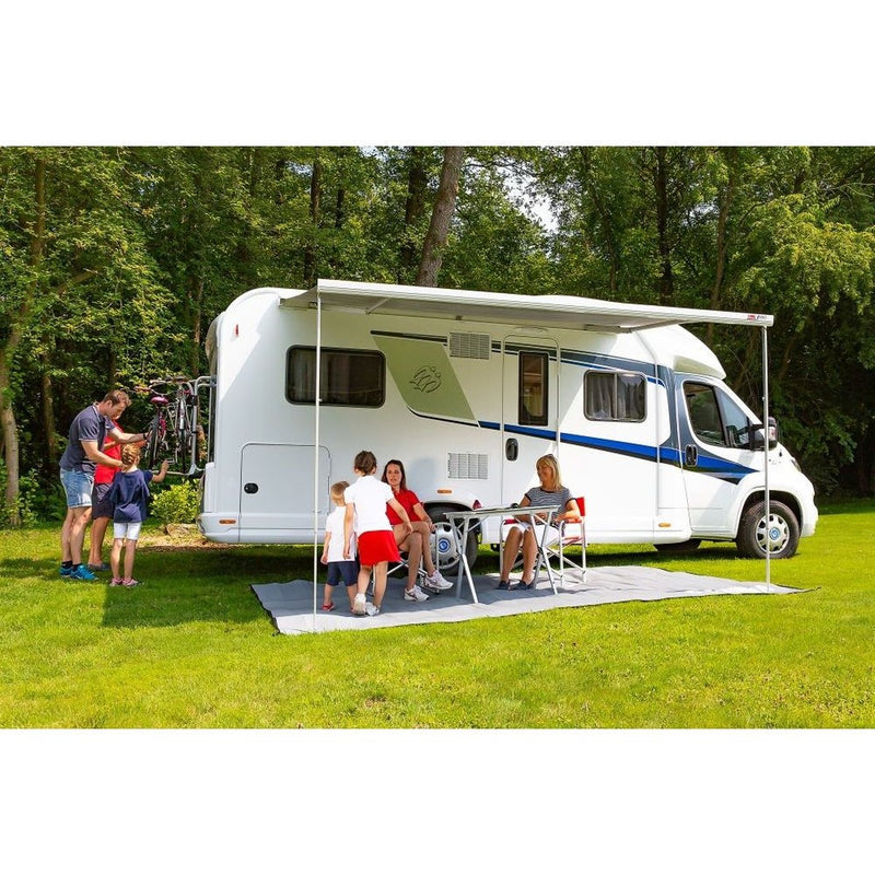 Fiamma F45S 300cm Motorhome Awning Canopy Polar White Cassette Bordeaux Canopy Fiamma - UK Camping And Leisure