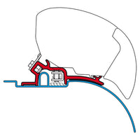Fiamma F65 F80 Awning Adapter Brackets Kit For Ducato Jumper Boxer H2 Pre 2006 98655-693