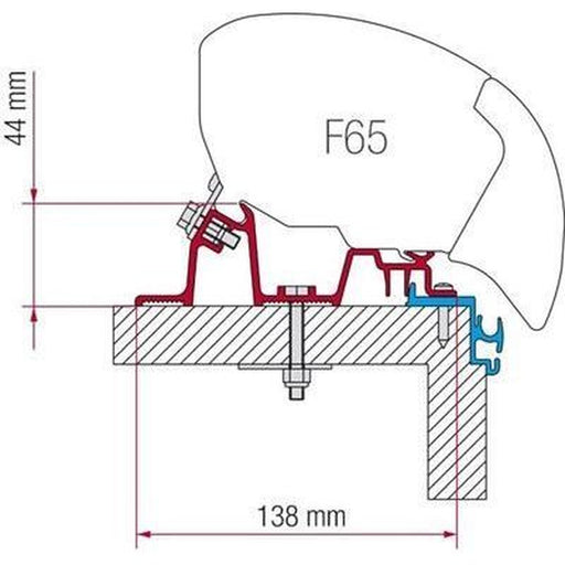Fiamma F65 F80 Awning Mounting Adapter Brackets For Hobby Excellent Caravan 98655-662 Fiamma - UK Camping And Leisure