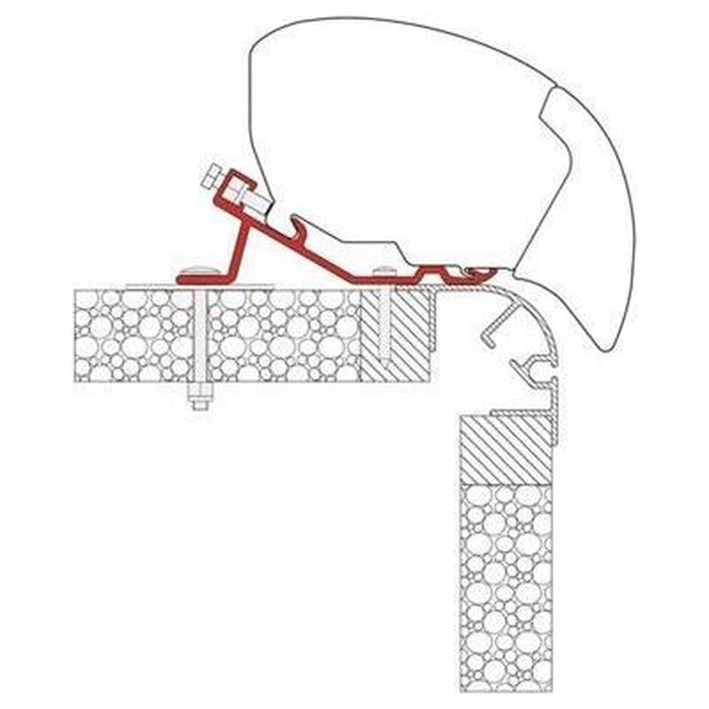 Fiamma F65S Awning Mounting Adapter Bracket for Bailey Pegasus Caravan 98655-939 Fiamma - UK Camping And Leisure