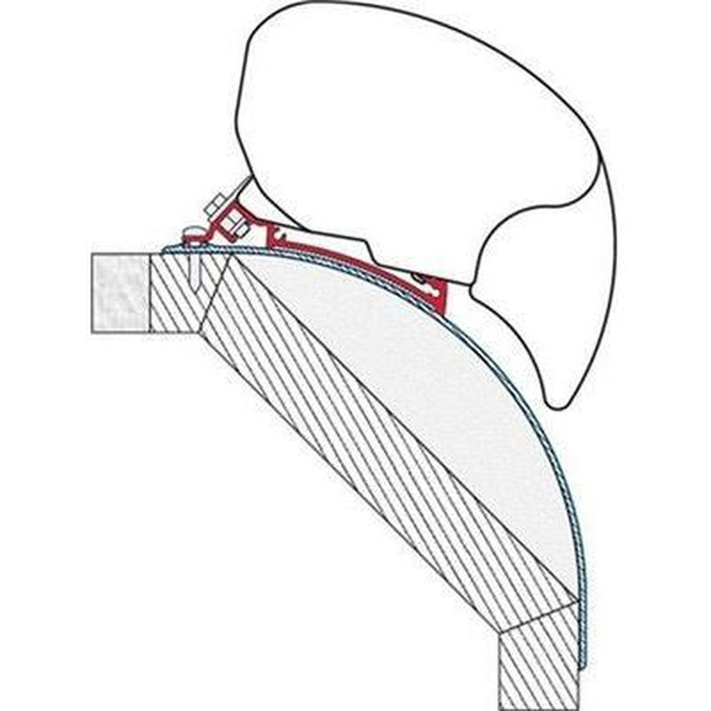 Fiamma F80 F65 Awning Adapter Brackets Laika Kreos Motorhome After 2005 98655-698 Fiamma - UK Camping And Leisure