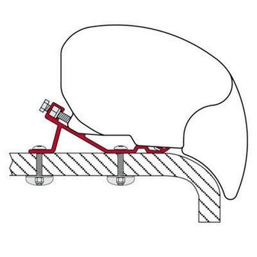 Fiamma F80 F65 Awning Mounting Brackets Kit Standard Motorhome 98655-855 Fiamma - UK Camping And Leisure