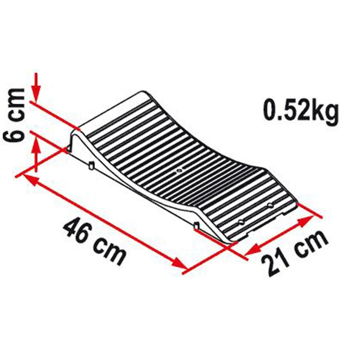 Fiamma Grey Wheel Saver Tyre Stops Flat Spots Caravan Motorhome Campervan Cradle 97901-013 Fiamma - UK Camping And Leisure