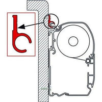 Fiamma Kit Adaptor Rail R 3M for F35 F45 ZIP Awning Motorhome Caravan 02361-01A