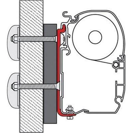 Fiamma Kit Dethleffs Globebus Motorhome F45 F70 Awning Brackets 98655-730 Nova - UK Camping And Leisure