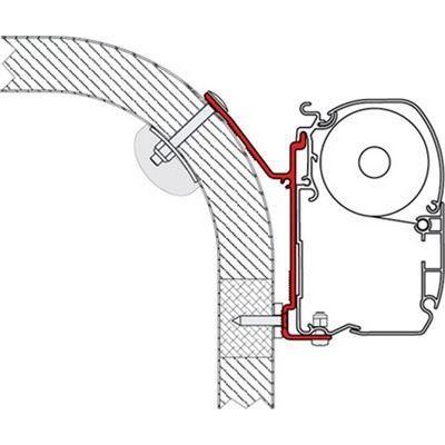 Fiamma Kit Mobilvetta Nazca Motorhome Campervan Awning Brackets 98655-713 Fiamma - UK Camping And Leisure