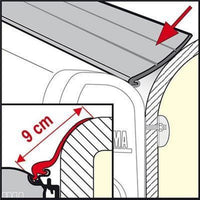 Fiamma Kit Rain Rubber Guard L 5.5M For Awning With Adapter Or Curved Walls KIT