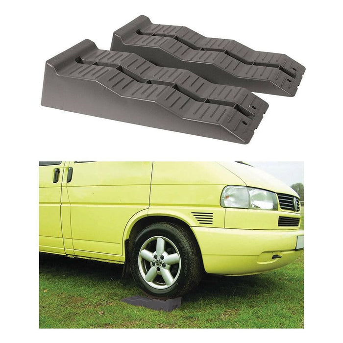 Fiamma Level Up Grey Levelling Ramps 5 Ton Heavy Duty Caravan Motorhome UK Camping And Leisure