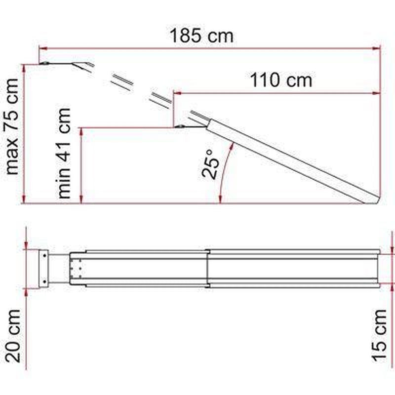 Fiamma Motorbike Carry Ramp Motorhome Garage Van Fiamma - UK Camping And Leisure