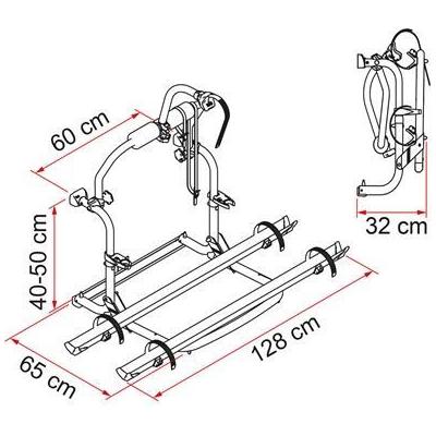 Fiamma Motorhome Carry Bike CL Black Cycle Carrier Fiamma - UK Camping And Leisure