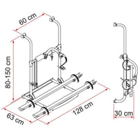 Fiamma Motorhome Carry Bike UL Black 2 Cycle Carrier