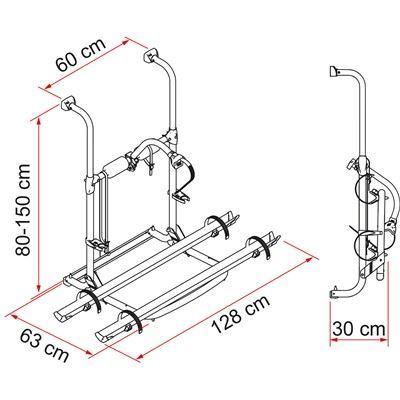 Fiamma Motorhome Carry Bike UL Black 2 Cycle Carrier Fiamma - UK Camping And Leisure