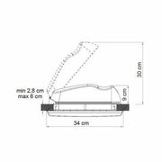 Fiamma Roof Vent 28 F - Crystal 280 x 280mm Skylight Roof Vent Fiamma - UK Camping And Leisure