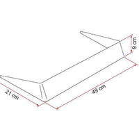 Fiamma Roof Vent Light Spoiler 40 White Motorhome Caravan Campervan 03585-01-